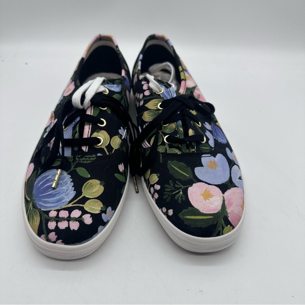 Keds X Rifle Paper Co Floral Canvas Sneakers 7.5 - Picture 2 of 11